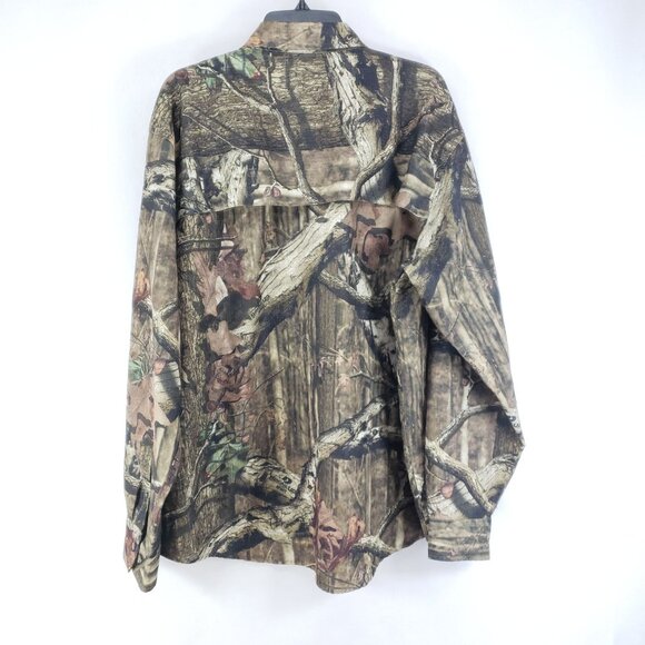 Mossy Oak Vented Hunting Shirt Men's Size XL 46-48 Break Up Infinity Camouflage - Picture 4 of 8